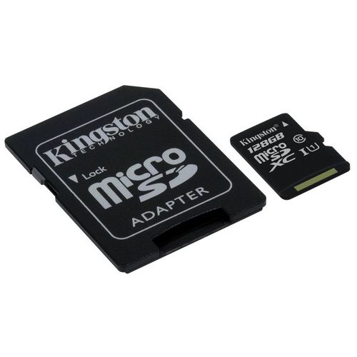 Kingston - Carte mémoire flash (adaptateur microSDXC vers SD inclus(e)) - 128 Go - UHS Class 1 / Class10 - micro SDXC