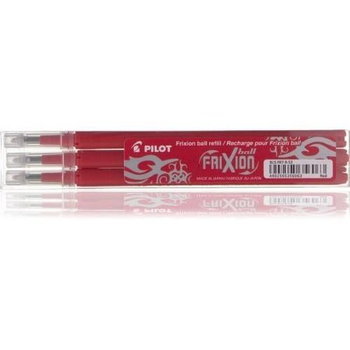 Pilot Lot De 6 Sets De 3 Recharges Frixion Ball (Bls-Fr7) Rouge