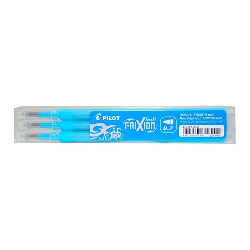 Pilot Lot De 3 Sets De 3 Recharges Frixion Ball (Bls-Fr7) Turquoise