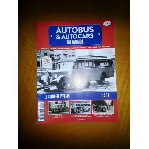Autocar Citroën Type  45 1934 Hachette 1/43