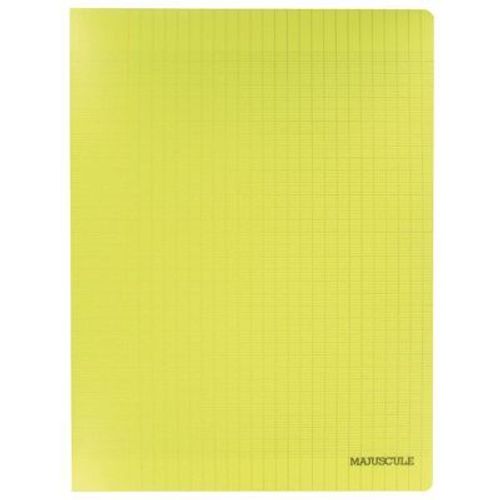 Cahier Piqure 48 Pages Couverture Polypropylène 24x32cm Seyes 90g Jaune