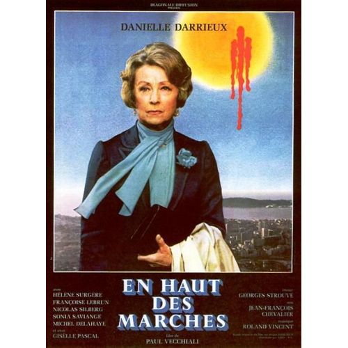 En Haut Des Marches -Véritable Affiche De Cinéma Pliée - Format 120x160 Cm - De Paul Vecchiali Avec  Danielle Darrieux, Micheline Presle, Françoise Lebrun, Hélène Surgère, Myriam Mézières - 1983