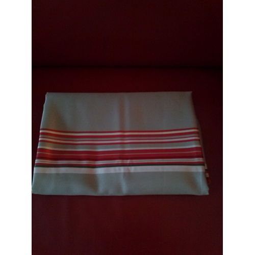 Magnifique Nappe Linvosges Rayee Fond Gris