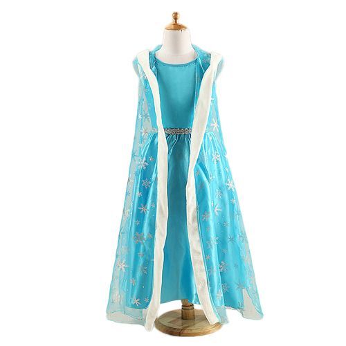 Robe Elsa Enfant 2 À 14 Ans Déguisement Elsa Costume Reine De Neige Bonne Qualité Envoie Immédiat 