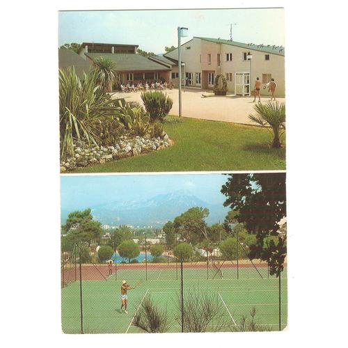 Var Le Pradet Centre De Loisirs Et Vacances Arepos La Bayette Tennis Carte Postale Postcard Provence 