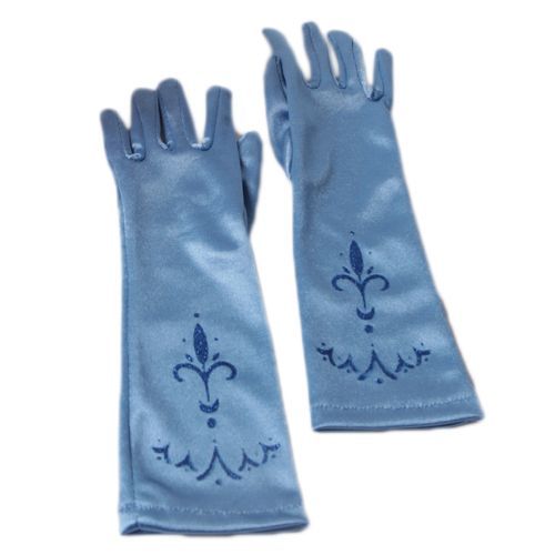 Beaux Gants Reine Des Neiges Elsa Anna Bleu Rose Turquoise Rouge Paillettes Bleues Motif Fleurs De Lys Enfant Adulte Déguisement Tenue Princesse Cosplay Beau Tissu Qualité Boutique Black Sugar 
