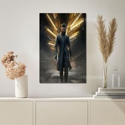 Affiche pla de jeu de la r¿¿volution humaine Deus Ex sur toile,mpression murale Poster pour salon chambre ¿¿ coucher d¿¿cor sans cadre(20*30cm)