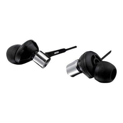 iBOX HPI P009 - Écouteurs - filaire - jack 3,5mm - noir