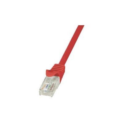LogiLink EconLine - Cordon de raccordement - RJ-45 (M) pour RJ-45 (M) - 3 m - UTP - CAT 6 - moulé, sans crochet - rouge