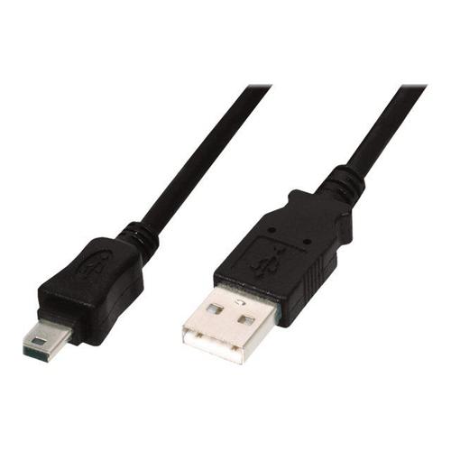 ASSMANN Basic - Câble USB - mini-USB de type B (M) pour USB (M) - USB 2.0 - 1.8 m - moulé - noir