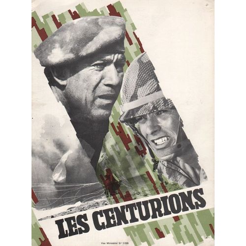 Les Centurions les centurions, synopsis dépliant, de Mark Robson Avec Claudia Cardinale,  Anthony Quinn, Alain Delon | Rakuten