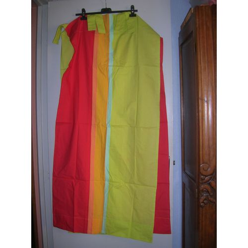 1 Paire De Rideaux À Pattes 60 X 126 Cm Sans Les Pattes.