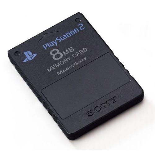 Noir Compact Design Black 8MB Carte mémoire Carte dextension mémoire pour Playstation 2 PS2 Noir 8MB Carte mémoire FRjasnyfall 