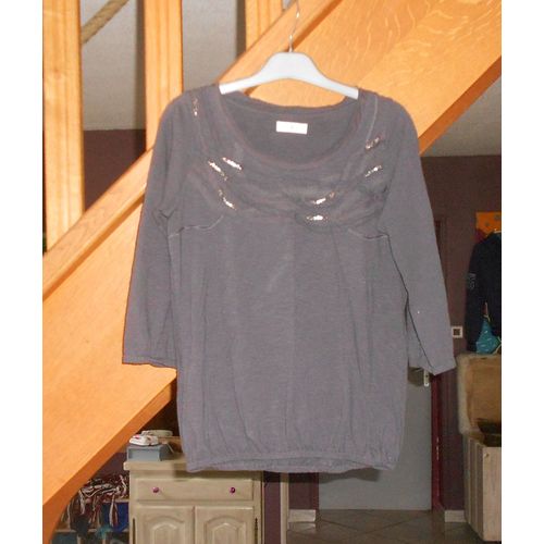 T-Shirt "" Cache-Cache "", Gris Foncé, Tm