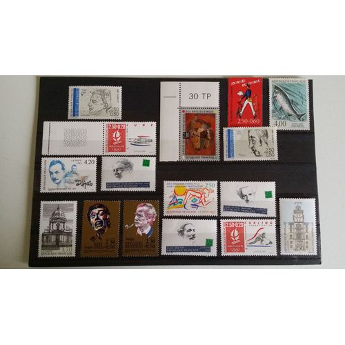 Lot De 16 Timbres France Neufs Divers Bonne Cote