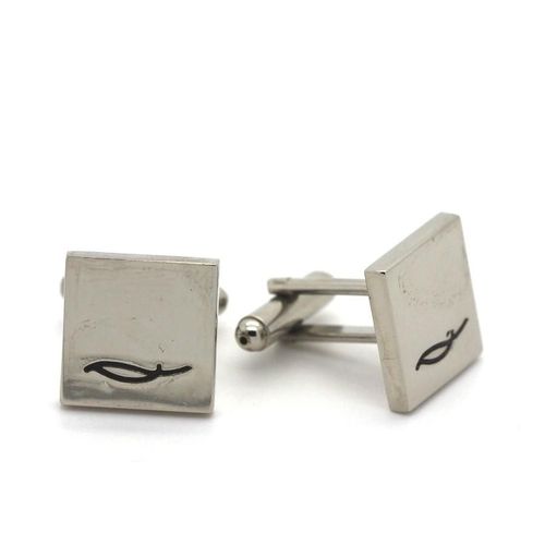 Boutons De Manchettes   Vagues Sculptées