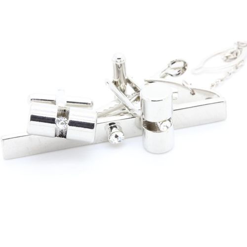 Boutons De Manchettes + Pince A Cravate