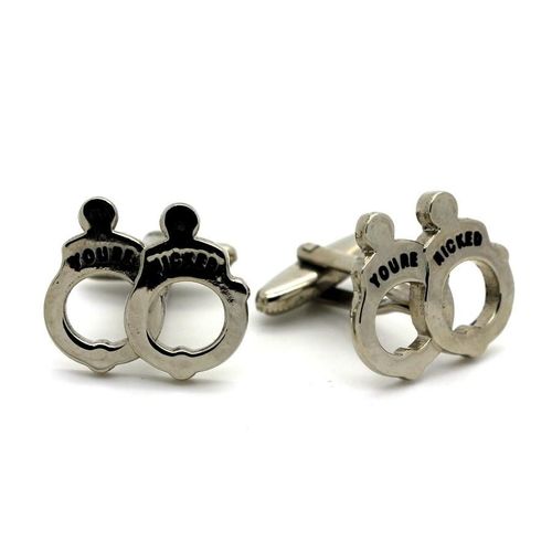 Boutons De Manchettes   Paire De Menotte "Youre Nicked