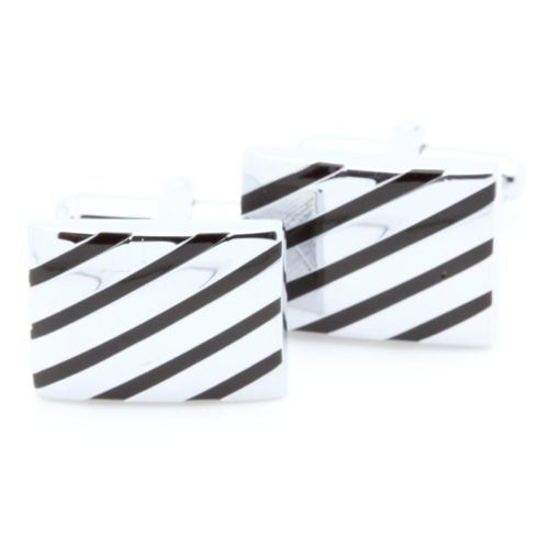 Boutons De Manchettes   Bandes Noires