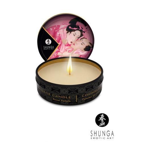 Mini Bougie De Massage Lueur Et Caresse - Shunga Shunga Rose 