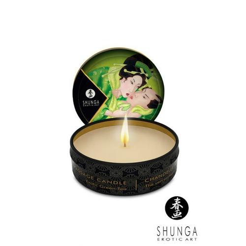 Mini Bougie De Massage Lueur Et Caresse - Shunga Shunga Thé Vert 