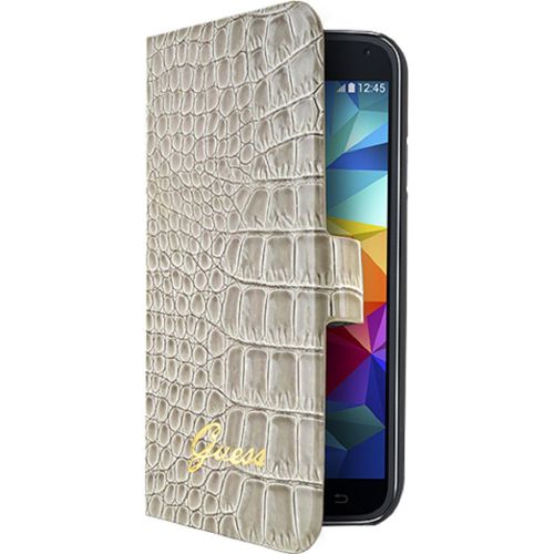 Etui Guess Galaxy S5 Mini Croco Blanc