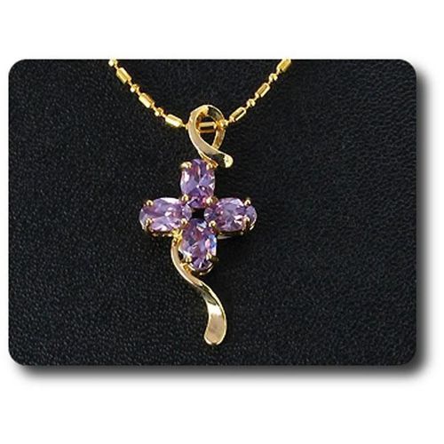 Pendentif Oxyde De Zirconium  4x6 Mm Plaqué Or 18 K
