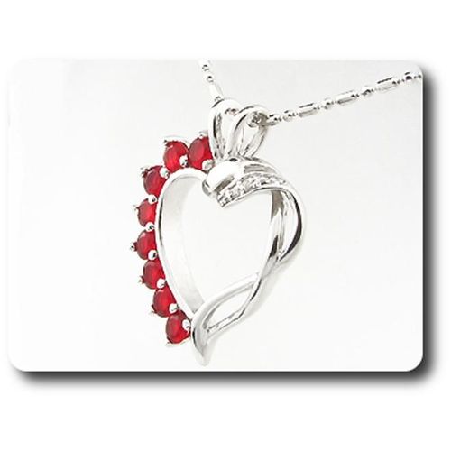 Pendentif Oxyde De Zirconium   10x4-2 Mm Plaqué Or Blanc 18 K + Chaine
