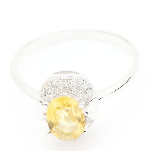 Bague Citrine  . Argent 925 - Argent
