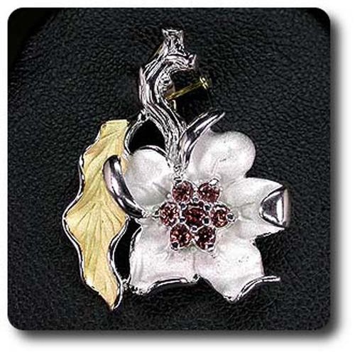 Pendentif Grenat  . Argent 925