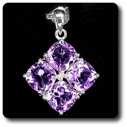 Pendentif Amethyste  . Argent 925