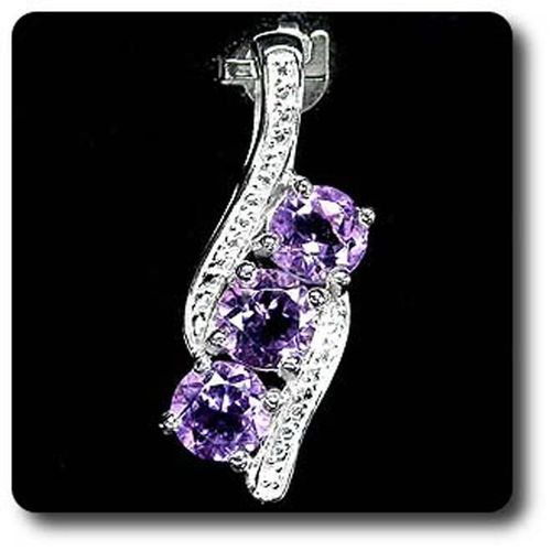 Pendentif Amethyste .  Argent 925