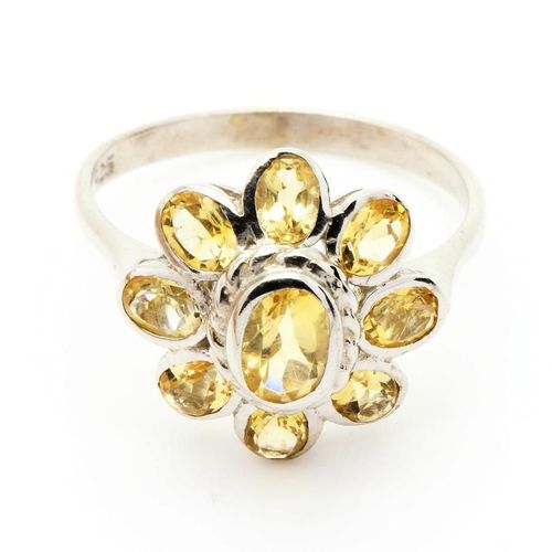 Bague Citrine  . Argent 925