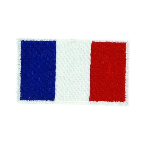 Lot De Patch Écusson Brodé Drapeau France Français 3x2 Thermocollant - Lot De 5