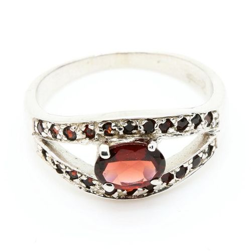 Bague Grenat   Argent 925