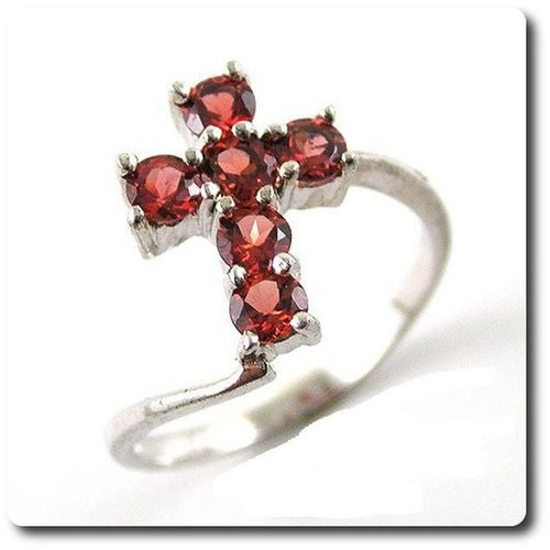 Bague Grenat   Argent 925