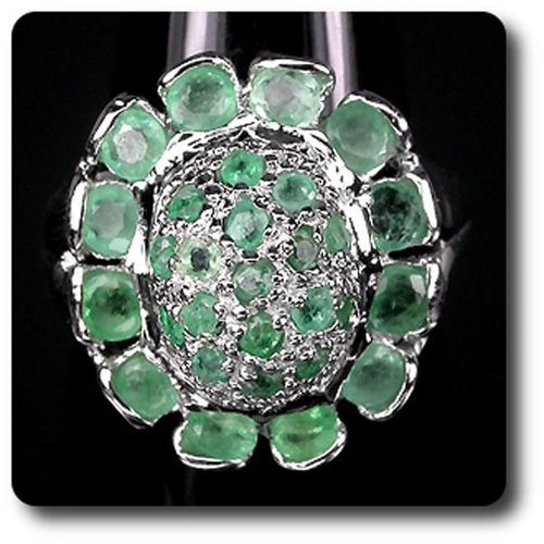 Bague Emeraude   Argent 925