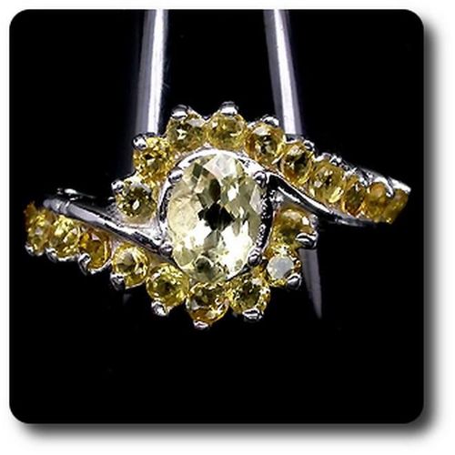 Bague Citrine   Argent 925