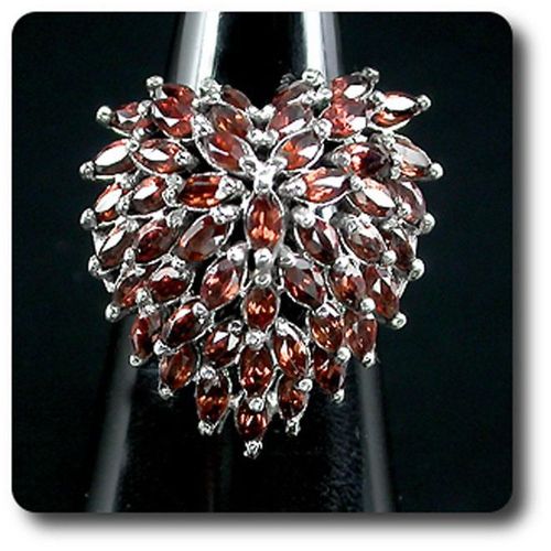 Bague Grenat   Argent 925