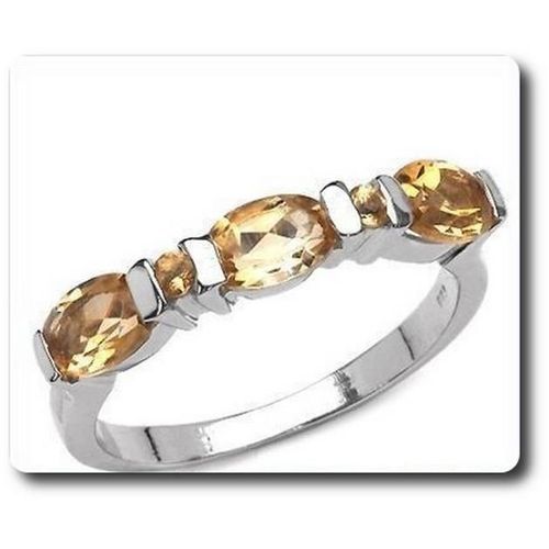 Bague Citrine Jaune   Argent 925