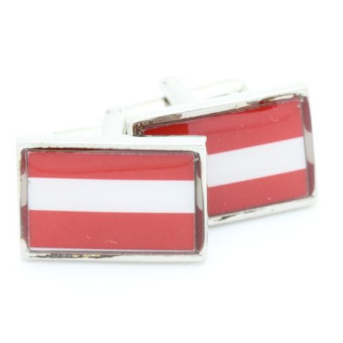 Boutons De Manchettes   Drapeau " Autriche