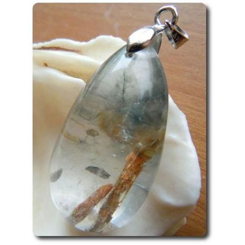 Pendentif De Quartz Rutile Avec Inclusions