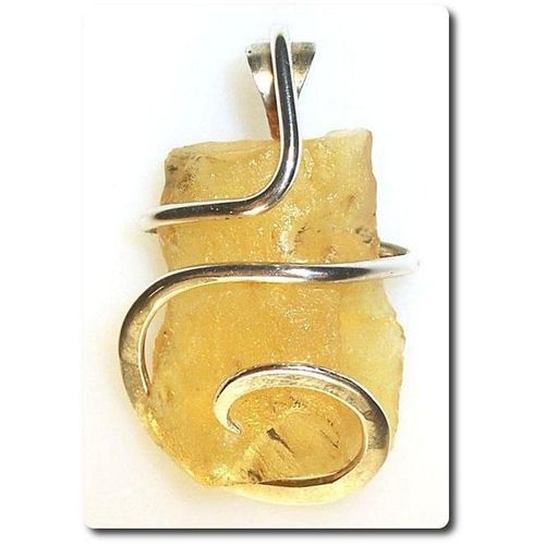 Pendentif Cristal De Copal   Argent 925