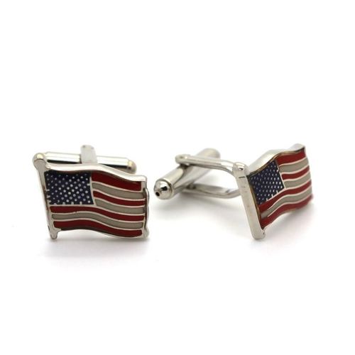 Boutons De Manchettes   Drapeau Usa