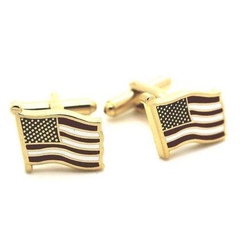 Boutons De Manchettes   Drapeau Usa