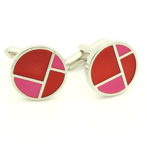 Boutons De Manchettes   Mosaïque Rose