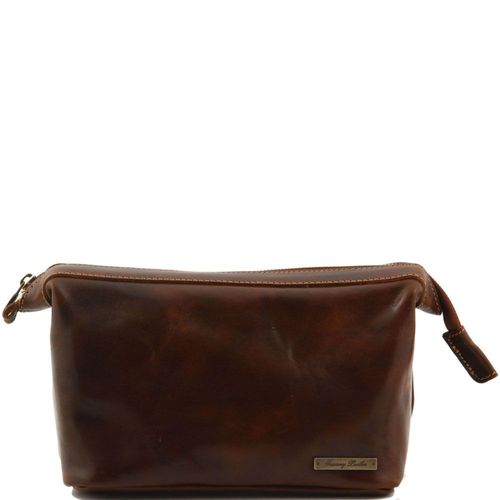 Tuscany Leather - Trousse De Toilette En Cuir - Marron - Homme