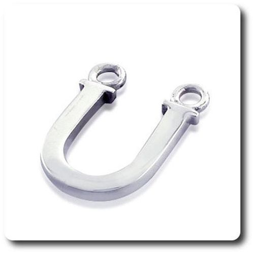 Pendentif Lettre " U " . Argent 925