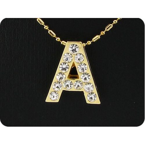 Pendentif Oxyde De Zirconium Plaqué Or 18 K - A