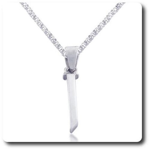 Pendentif Lettre " I " . Argent 925